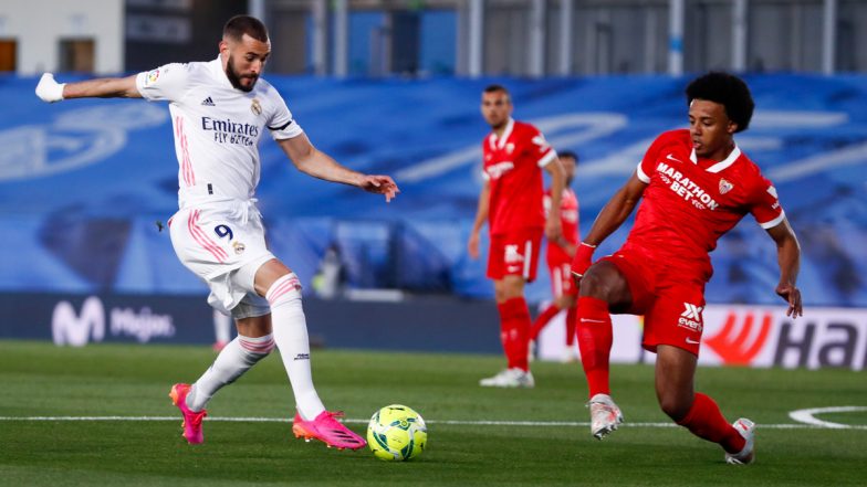 Real Madrid 2–2 Sevilla, La Liga 2020–21 Goal Video Highlights: Toni Kroos’ Deflected Strike Salvages a Point for Los Blancos
