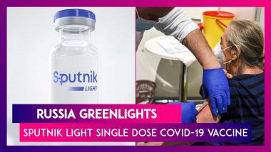 Russia Greenlights Sputnik Light Single Dose COVID-19 Vaccine