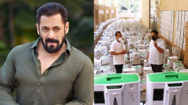 Salman Khan Arranges 500 Oxygen Concentrators for COVID-19 Patients, Fans Praise the Radhe Star for His Good Deed!