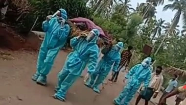 India News | Sarpanch Performs Last Rites of Woman Who Died of Corona