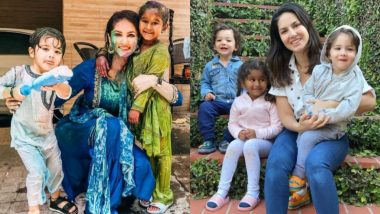 Sunny Leone Birthday Special: 7 Mommy Moments of the Actress With Her Three Kids That Echo Warmth (View Pics)