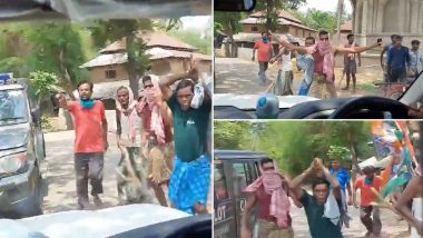 Union Minister V Muraleedharan's Car Attacked by Locals in West Bengal’s Panchkhudi, Watch Video