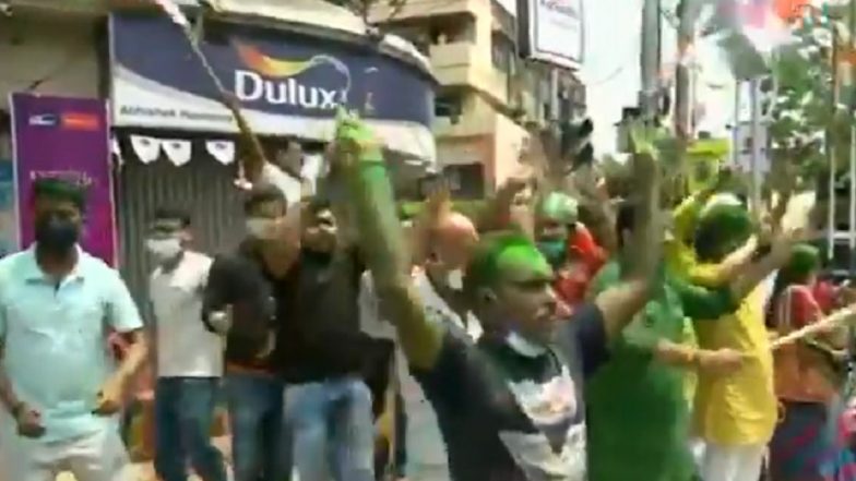 Assembly Elections Results 2021: Supporters of TMC, DMK Celebrate Their Respective Party's Victory in West Bengal and Tamil Nadu, ECI Norms Flouted (Watch Video)