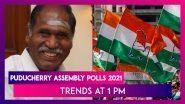 Puducherry Assembly Polls 2021: N Rangaswamy's AINRC-Led Alliance Leading In 11 Of The 30 Seats