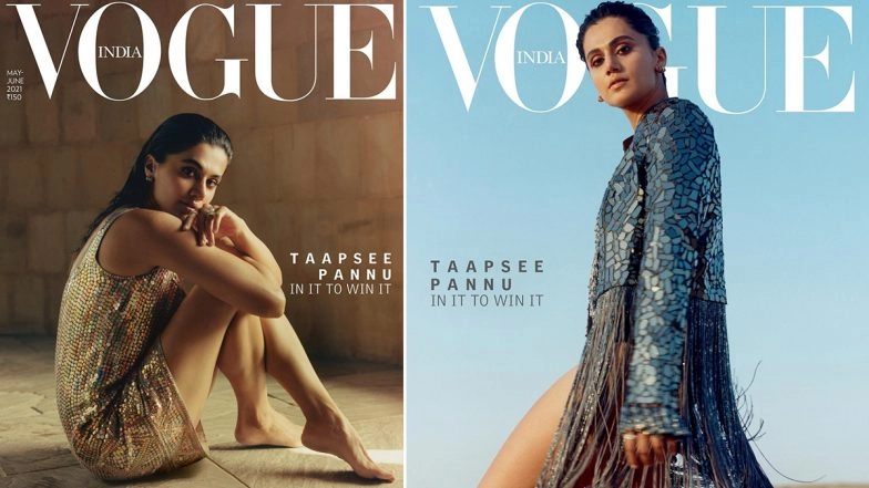 Taapsee Pannu Looks Ravishing In Sequin Fringe Jacket and Slip Dress As She Graces Vogue’s May-June Cover, See PHOTOS