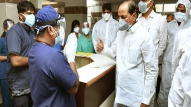 India News | Telangana CM Examines Facilities, Treatment for COVID-19 Patients at Hyderabad Hospital