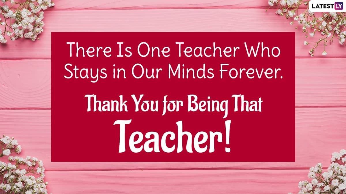 Teacher Appreciation Week 2021 Messages and WhatsApp Stickers: Thank ...