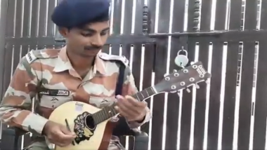 ITBP Constable Rahul Khosla Plays ‘Dil Diya Hai Jaan Bhi Denge’ Tune on Mandolin for Corona Warriors (Watch Video)