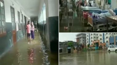 Bihar: Water Enters Inside COVID-19 Ward In Darbhanga Medical College After Heavy Rainfall, Watch Video