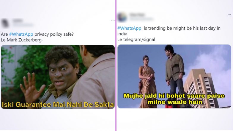 #WhatsApp Funny Memes and Jokes Take Over Twitter! Users Share Hilarious Reactions on New Privacy Policy & We Can’t Stop Laughing