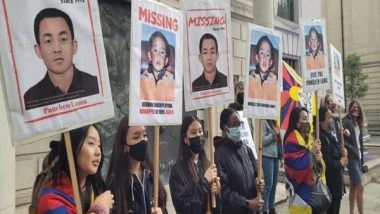 World News | Protest Outside Chinese Embassy in London to Mark Enforced Disappearance Day of Tibet's Panchen Lama