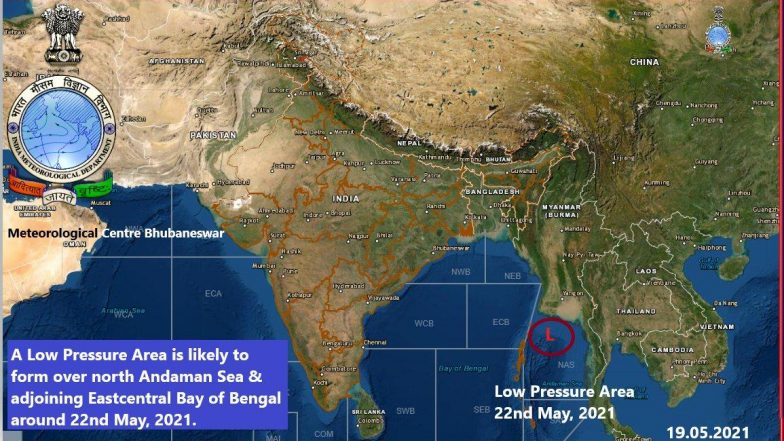 Cyclone Yaas Likely To Hit Eastern Coast, Low-Pressure Area Forming Over Andaman Sea and Bay of Bengal