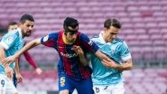 Celta Vigo Beats Barcelona 2-1 in La Liga 2020-21 Match, Santi Mina&rsquo;s Brace Overpowers Lionel Messi&rsquo;s Opener