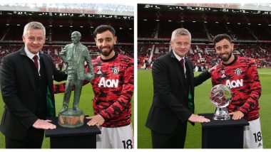 Bruno Fernandes Thanks Fans After Winning Matt Busby Player of the Year & Manchester United’s Goal of the Season Award for 2020-21 (See Pics)