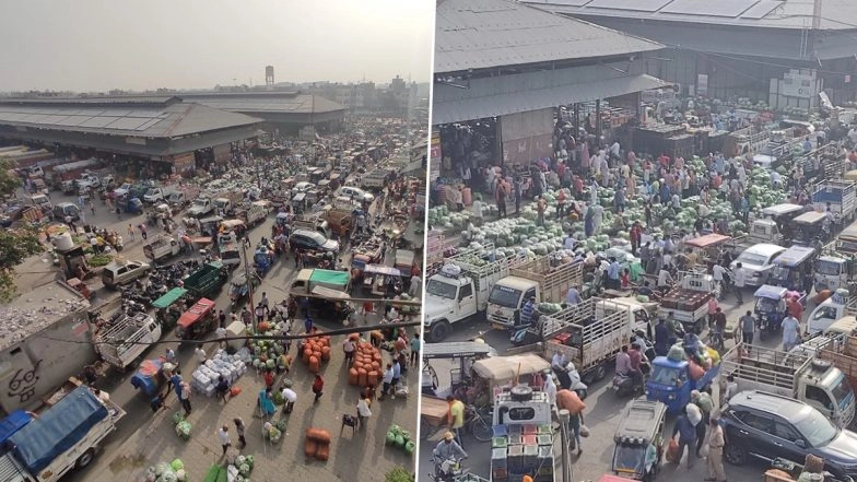 Punjab: People Flout COVID-19 Guidelines at Ludhiana Vegetable Market