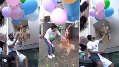 Delhi Youtuber Gaurav Sharma Arrested For Animal Cruelty For Floating Pet Dog Using Helium Balloons (Watch Video)