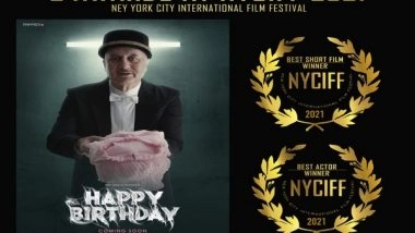 Entertainment News | Anupam Kher Bags Best Actor Award at New York City International Film Festival
