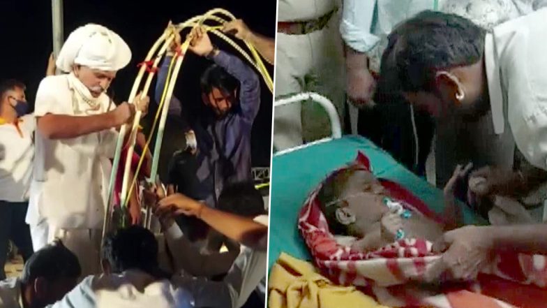 Rajasthan: 4-Year-Old Boy Anil, Who Fell into 95-Feet-Deep Open Borewell in a Village in Jalore, Rescued (See Pics)