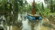 Cyclone Yaas Aftermath: Villagers Use Rafts To Commute in Submerged Villages of West Bengal&rsquo;s East Midnapore