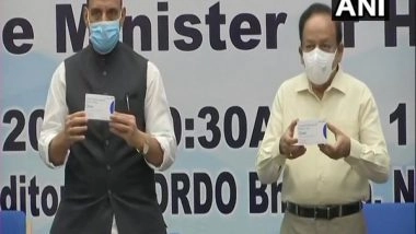 India News | Rajnath Singh, Harsh Vardhan Release First Batch of DRDO's Anti-COVID Drug 2-DG