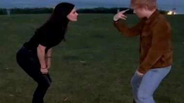 Entertainment News | Courteney Cox Finds Dance Partner in Ed Sheeran, Recreates Iconic Routine from 'Friends'