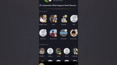 Business News | IPL 2021 Suspension Sparks a Debate on 'Bakstage': A Social Audio App