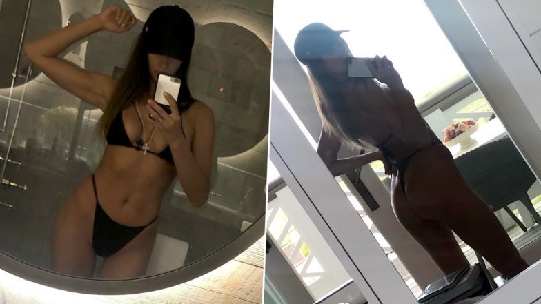 Irina Shayk Sizzles Sexy Black Thong Bikini Amid Alleged Relationship Reports With Kanye West, See Hot Selfie Pics! | 👗 LatestLY