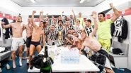 Cristiano Ronaldo Poses With Teammates from Juventus&rsquo; Locker Room After Club&rsquo;s Coppa Italia 2020-21 Title Win (View Post)