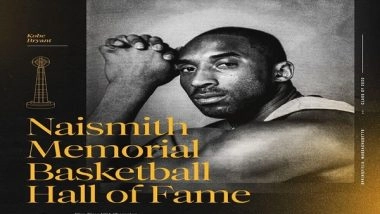Sports News | 'Dear Kobe, Thank You for All Your Hard Work': Lakers Icon Bryant Inducted Posthumously into Basketball Hall Of Fame
