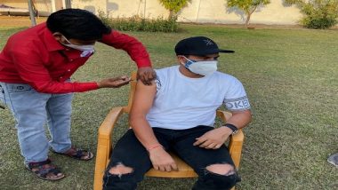 Sports News | Kuldeep Yadav Receives First Dose of COVID-19 Vaccine