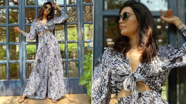 If You Love Prints, Karishma Tanna's Monochrome Co-ord Set Is The Perfect Buy For You! (View Pics)