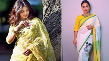 How To Look Stylish in Sarees? From Priyanka Chopra Jonas to Vidya Balan, 9 Bollywood Celebs To Look Up to When It Comes to Styling Handloom Sarees