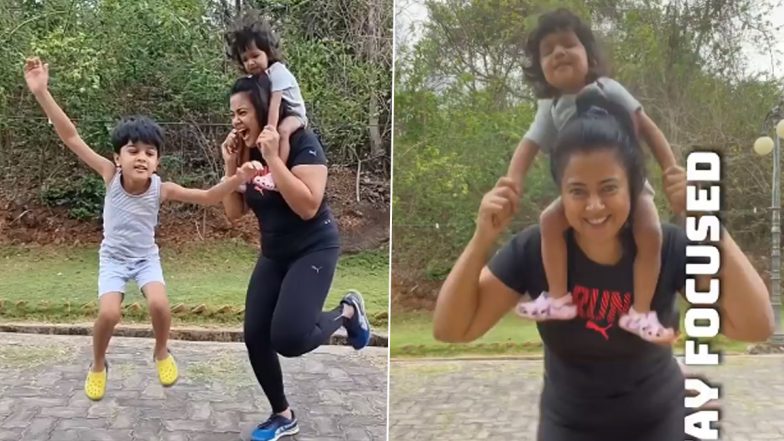 Sameera Reddy Shares Fitness Advice Required for COVID-19 Recovery, Says ‘Keep Moving! Stay Focused!’ (Watch Video)