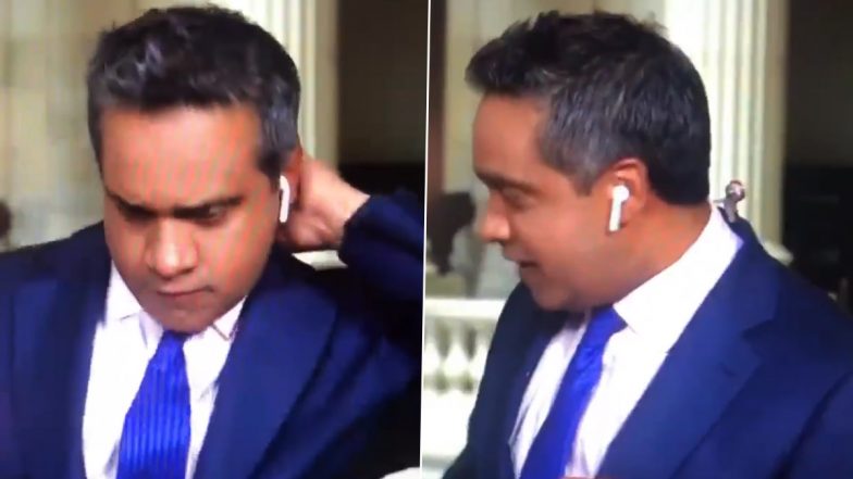 'F***ing Cicada', CNN Reporter Manu Raju Coolly Handles Cicada Bug That Crawled Up His Neck On Live TV (Watch Video)