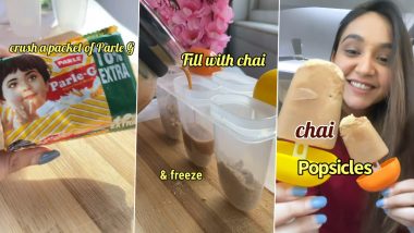 Viral Video of ‘Chai and Parle-G Biscuit Popsicle’ Recipe Has Left Netizens Excited; Watch
