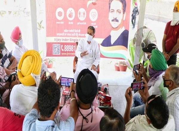 India News | Punjab Minister Launches COVID Ambulance, Door to Door Awareness Campaign in Sangrur