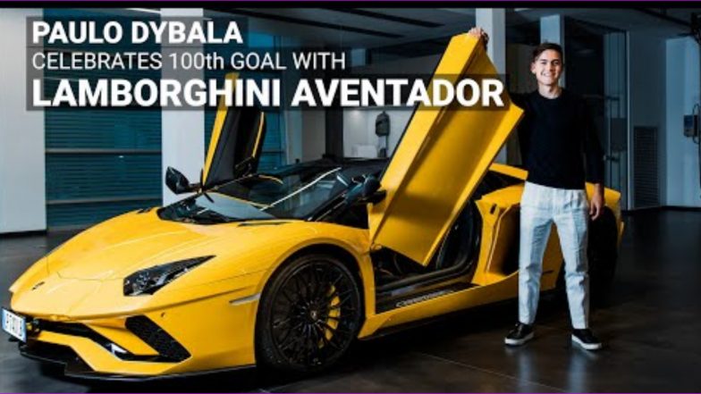 Paulo Dybala Celebrates 100th Goal for Juventus With Lamborghini Aventador S Roadster