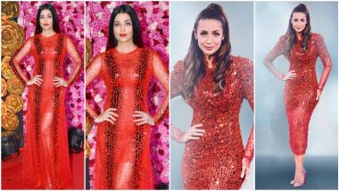 Fashion Faceoff: Aishwarya Rai Bachchan or Malaika Arora, Whose Red Atelier Zuhra Outfit Is Your Favourite?