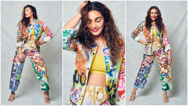 Yo or Hell No? Huma Qureshi's Printed Pantsuit for Maharani Promotions 