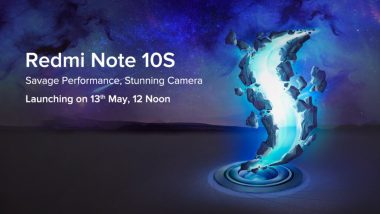 Redmi Note 10S India Launch Set for May 13, 2021