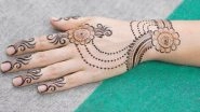 Eid al-Fitr 2021 Easy Mehndi Design Ideas: Latest Arabic Henna Patterns and Last-Minute Mehendi Designs for Both Front & Back Hands to Celebrate Badi Eid at Home (Watch DIY Videos)