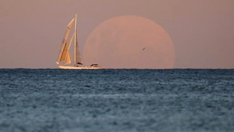 Lunar Eclipse 2021: Glittering Moon Rises Ahead of Super Blood Moon