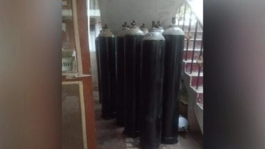 India News | 12 Oxygen Cylinders Meant for Black Marketing Seized in Visakhapatnam