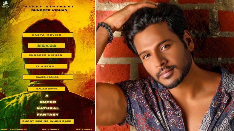 SK28: Birthday Boy Sundeep Kishan Collaborates With Filmmaker VI Anand for His Next!