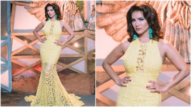 Yo or Hell No? Sunny Leone in a Yellow Saisha Shinde Gown for Splitsvilla Shooting