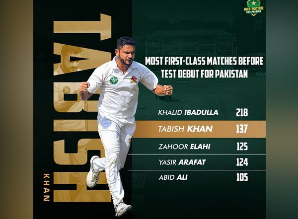 Tabish Khan Becomes Pakistan’s Third-Oldest Test Debutant