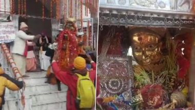 Char Dham Yatra 2021: Portals of Gangotri Dham Open Without Devotees Amid COVID-19 Crisis, Traditional Rituals Performed by Priests (See Pics)