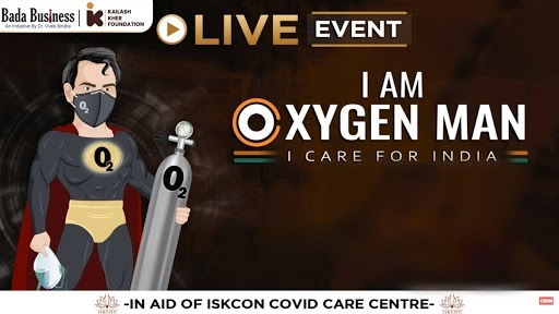 #IamOxygenMan Fundraiser Campaign by Bada Business Live Streaming: Dr Vivek Bindra Partners With Hema Malini, Sonu Nigam and Other Celebrities To Raise Funds To Help the Needy