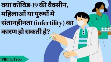 COVID-19 Vaccine Can Cause Infertility in Men and Women? PIB Debunks Fake News, Reveals Truth Behind Viral Message