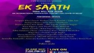 Business News | 'Ek Saath-India Rises Again' Online Musical Concert for Fundraising for COVID Relief and Rehab on June 5